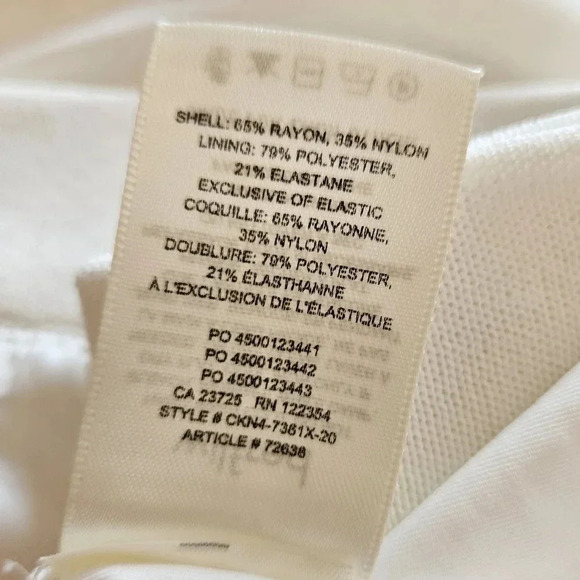 Aritzia Wilfred Heirloom Crochet Knee Length White Women's Midi Skirt Sz Small - Picture 16 of 16